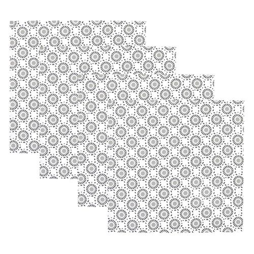 Set x 4 Servilletas 40x40 cm Estampado Gris