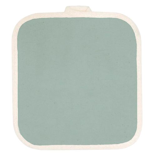 Agarradera 20x20 cm Tusor Liso Verde