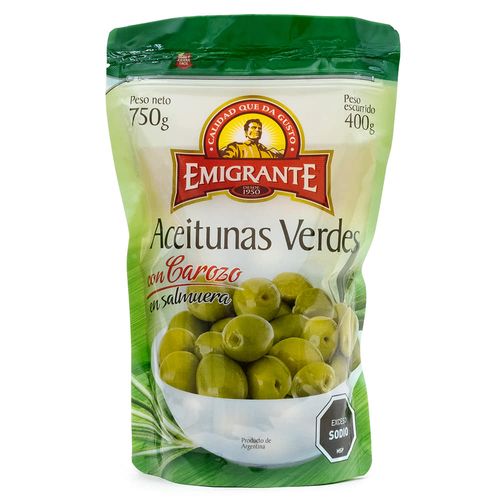 Aceitunas con carozo EMIGRANTE sachet 400 g