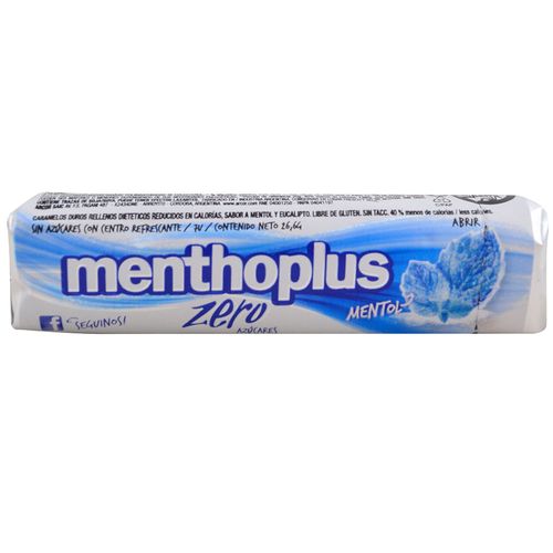 Pastillas MENTHOPLUS mentol zero 27 g