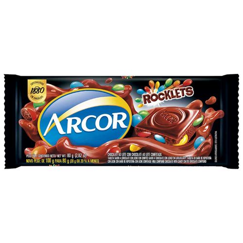 Chocolate ARCOR Rocklets 80 g