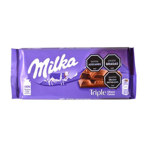 Chocolate MILKA triple cocoa 90 g