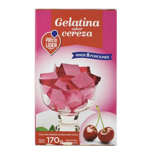 Gelatina PRECIO LÍDER cereza 8 porciones