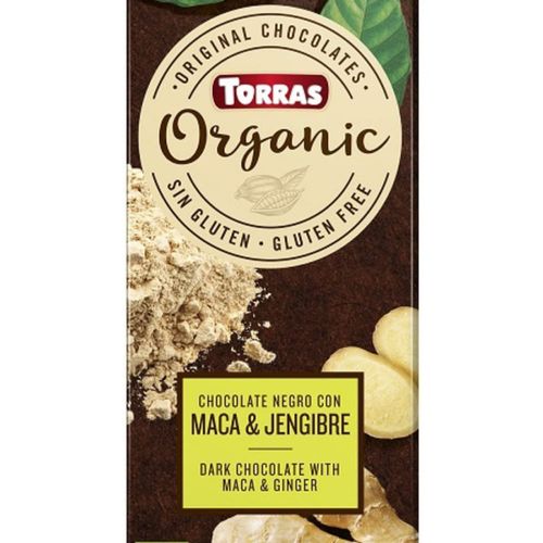 Chocolate torras negro organico maca y jengibre 100 g