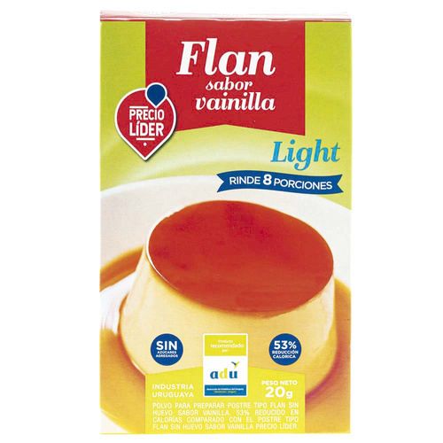 Flan PRECIO LÍDER vainilla light 8 porciones