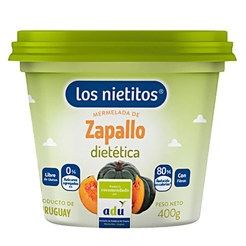Mermelada zapallo LOS NIETITOS 0% azúcar 400g