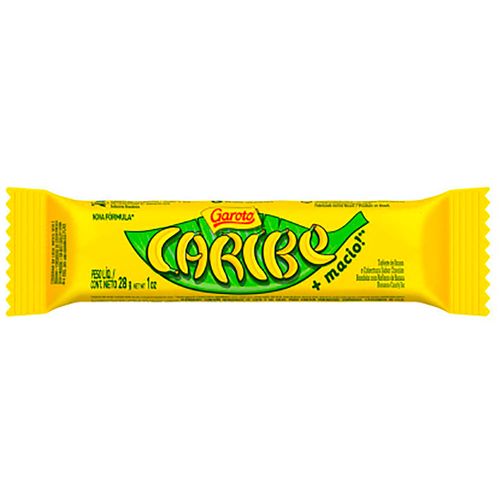 Chocolate Caribe GAROTO relleno Banana 28 g