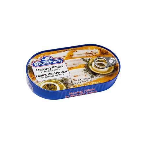 Arenque RUGEN FISCH en crema de mostaza 200 g