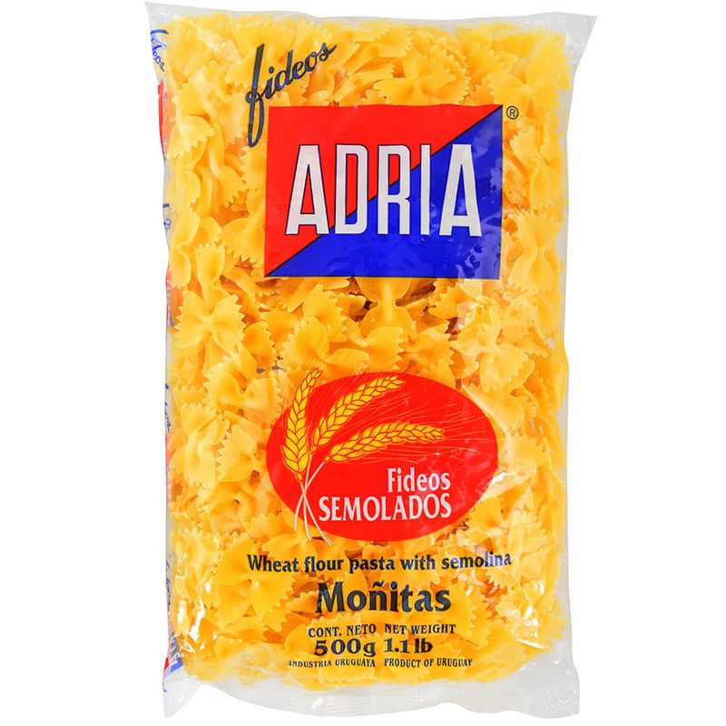 Fideos-semolados-ADRIA-Moñitas-500-g-0
