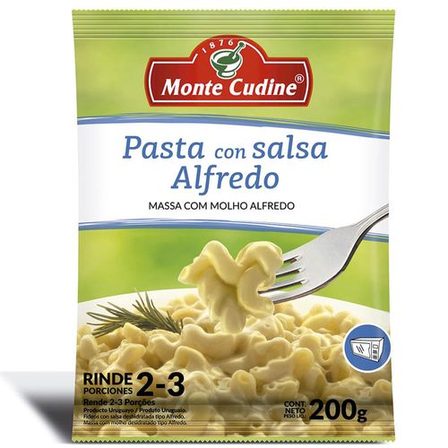 Fideos Pasta con salsa MONTE CUDINE Alfredo 200 g