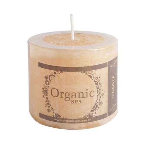 Vela ORGANIC 6x6 cm vainilla
