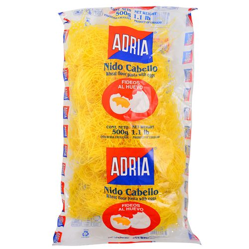 Fideos al huevo ADRIA nido cabello 500 g