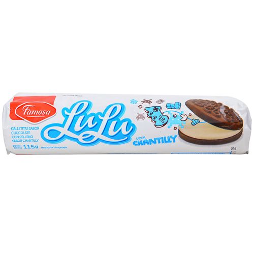 Galletitas LULU rellenas chantilly 115 g