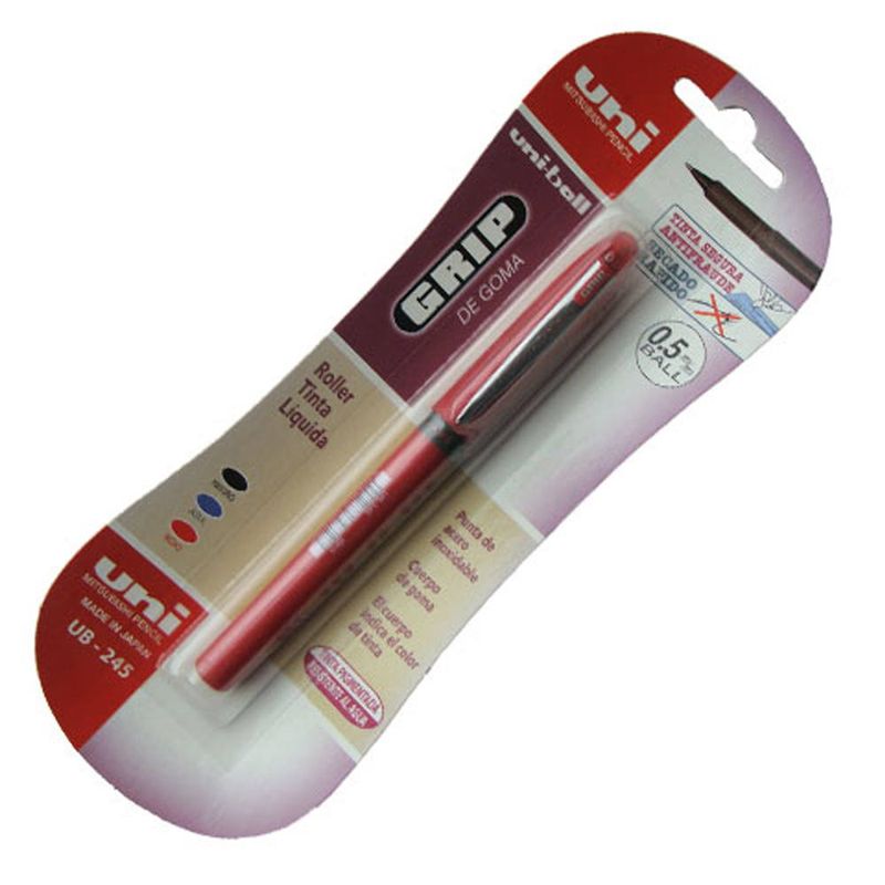 Lapicera-UNI-tinta-liquida-05-Grip-Roja-Mod-245-0