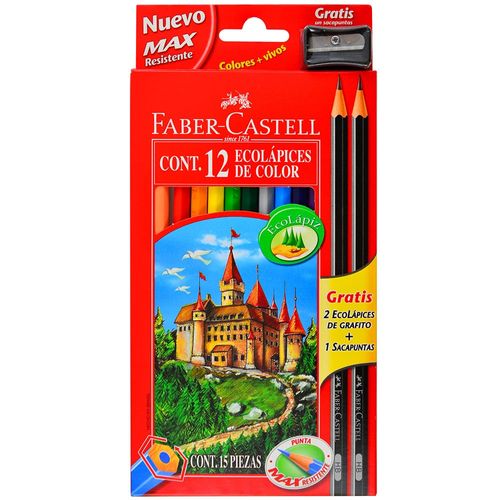 Lápices de colores FABER CASTELL 12 un.