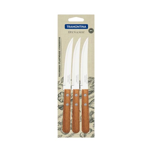 Juego de cuchillos 3 piezas DYNAMIC mango madera