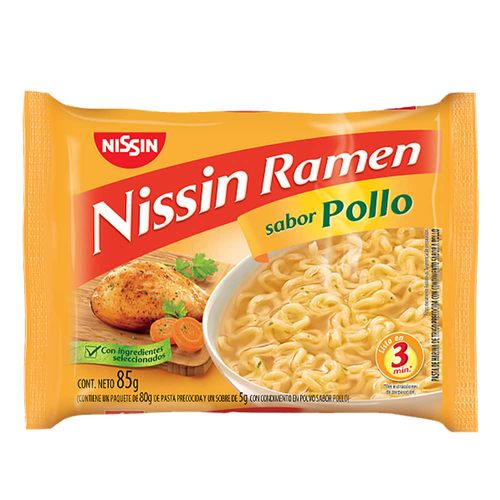 Pasta ramen NISSIN pollo 85 g