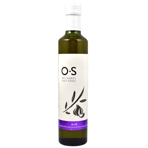 Aceite de oliva OLIVARES SALTEÑOS ajo 500 cc