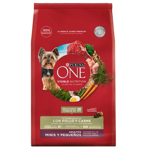 Alimento ONE cachorro pollo y carne 2 kg