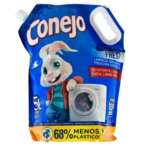 Detergente Líquido para Ropa CONEJO Fresh 5 L