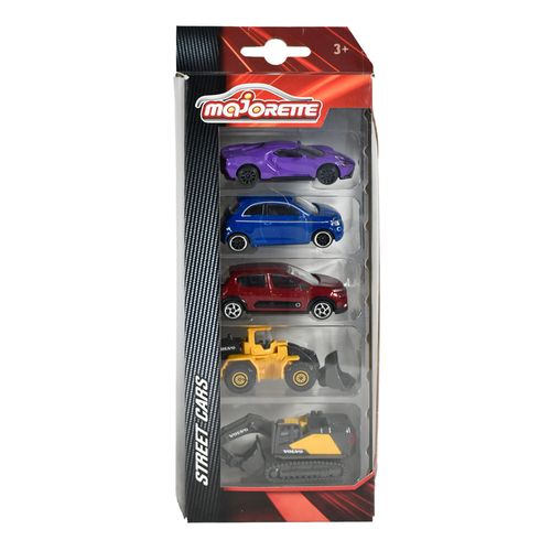 MAJORETTE pack x 5 autos de metal escala 1:67 surtido