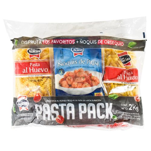 Pack x3 pasta al huevo ñoquis de regalo LAS ACACIAS