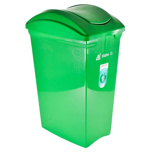 Basurero selectivo verde 40 L