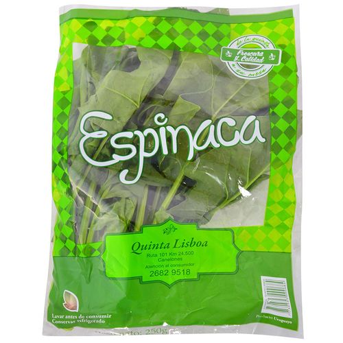 Espinaca envasada