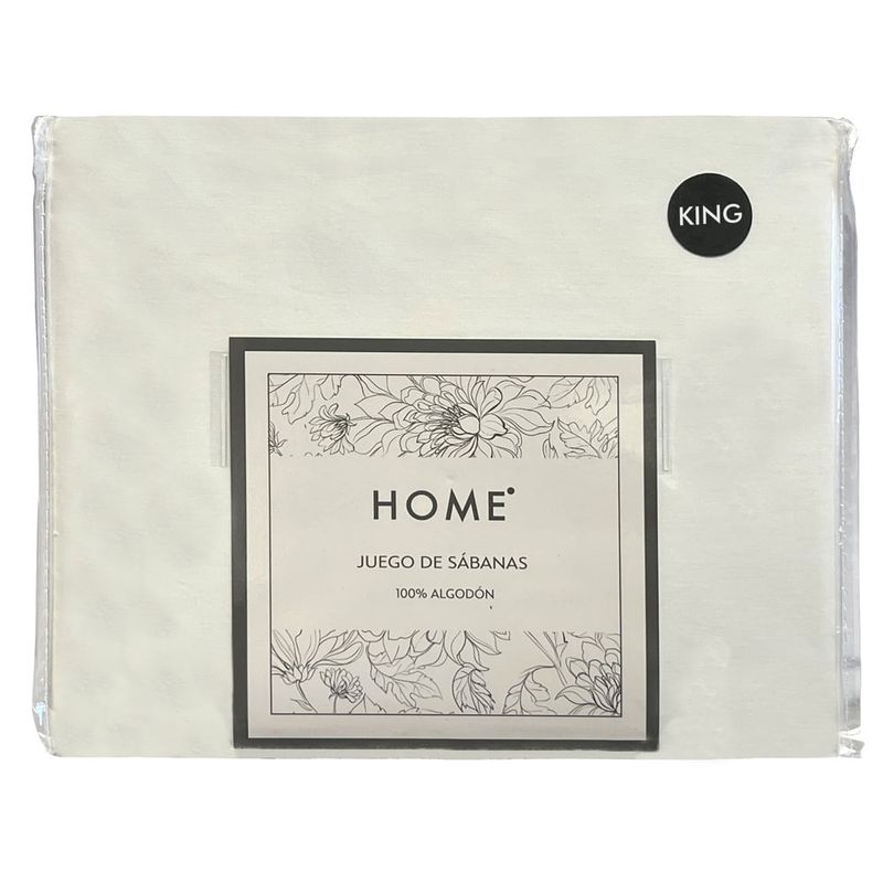 Juego-de-Sabanas-HOME-King-180-hilos-blanco-100--algodon-0