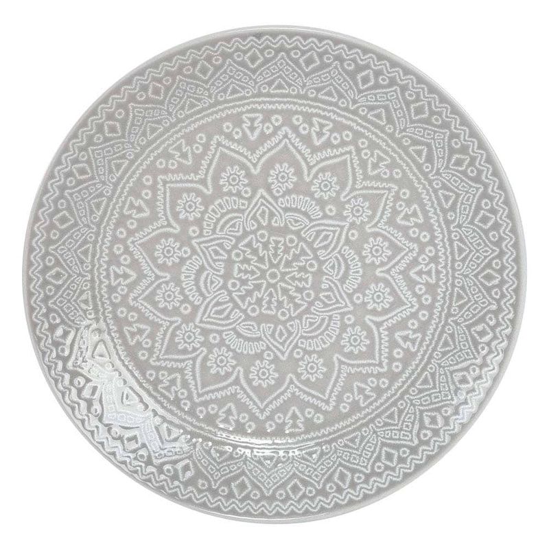 Plato-llano-27-cm-ceramica-decorado-gris-mandala-0