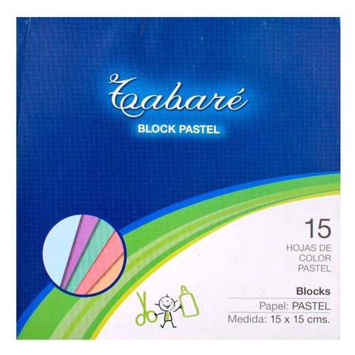 Block TABARE 15x15 Pastel