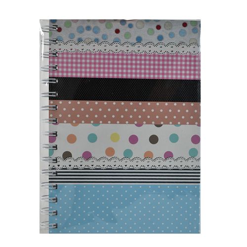 Cuaderno A5 doble espiral 80H tapa dura Pat
