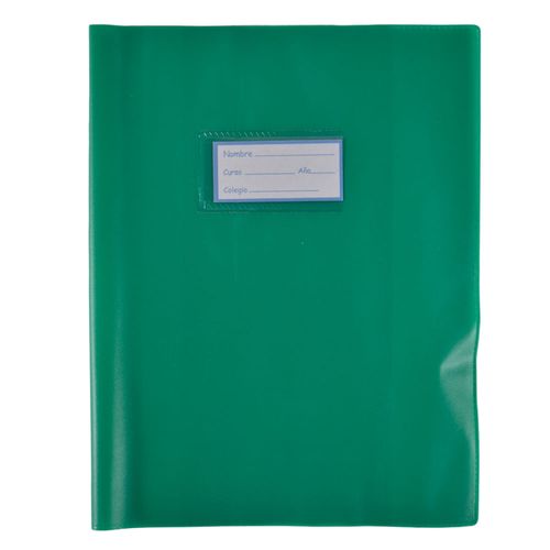 Forro para cuaderno en pvc verde