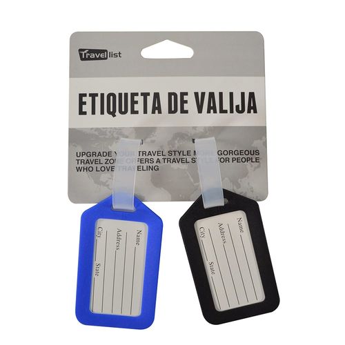Etiqueta para valija 2 un.