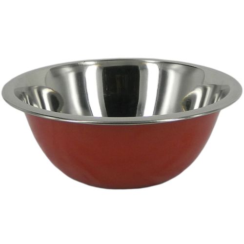 Bowl 25 cm acero inoxidable rojo
