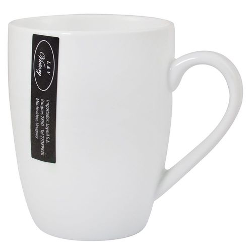 Jarro de cerámica 360 ml blanco