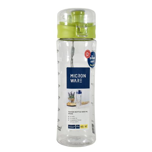 Botella En Tritan 600 ml Super Lock verde