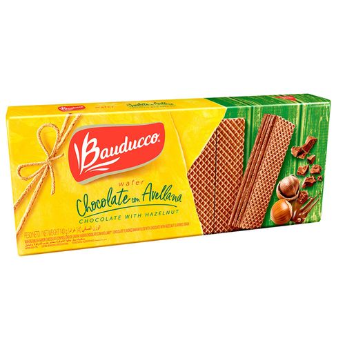 Wafer BAUDUCCO chocolate con avellanas 140g