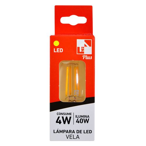 Lámpara Led HOME LEADER Plus vela Mod. 4W-40W E27 3000k