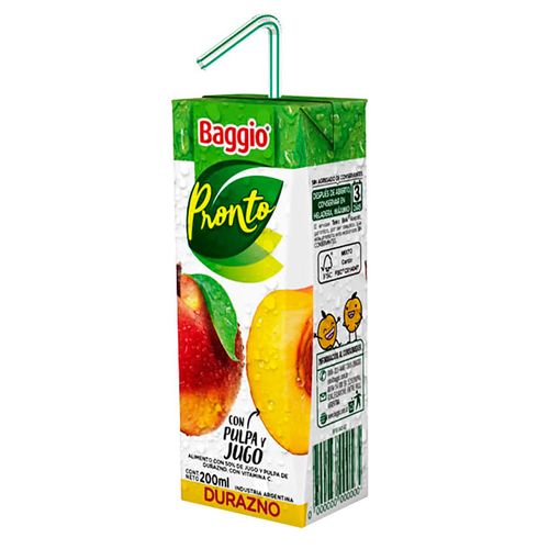 Jugo BAGGIO Durazno 200 ml