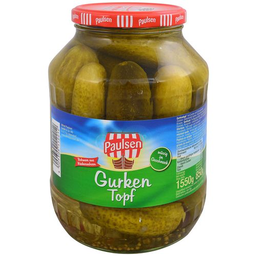 Pepinillos gherkins PAULSEN 1550 g