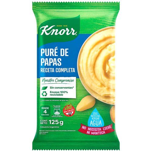 Puré de papas KNORR receta completa 125 g