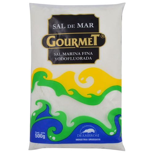 Sal fina de mar GOURMET yodada fluorada 500 g