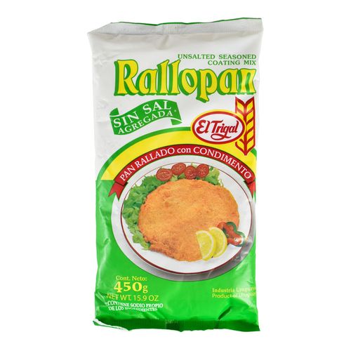 Pan rallado rebozador RALLOPAN sin sal 450 g