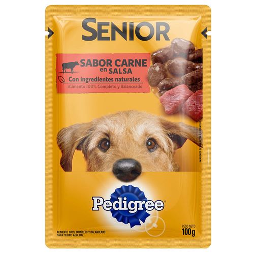 Alimento para perro PEDIGREE adulto + 7 años 100 g