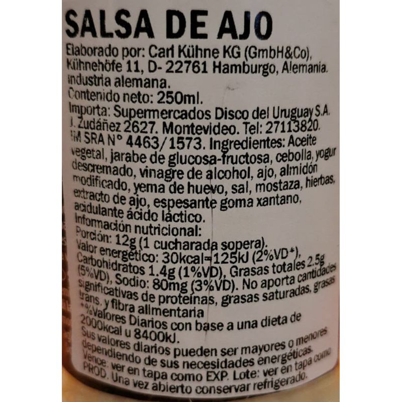 Salsa-KUHNE-garlic-250-g-0
