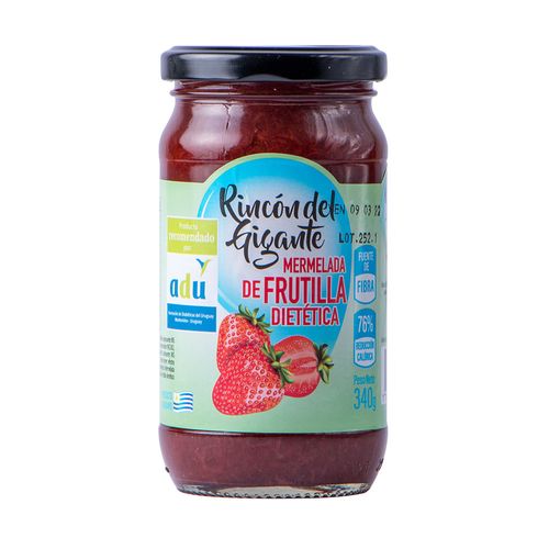 Mermelada RINCON DEL GIGANTE de frutilla dietética 340 g