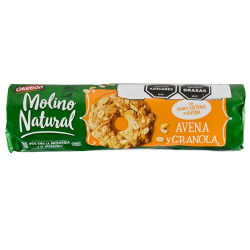Galletitas Avena y Granola OKEBON Molino 236 g