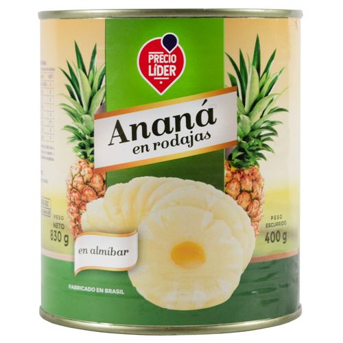 Ananá en almibar PRECIO LÍDER 830 g