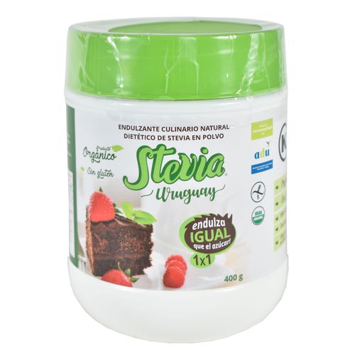 Endulzante Stevia Uruguay Organic Polvo 1 a 1 400 g